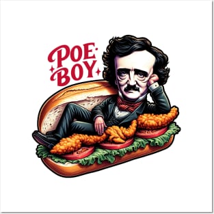 Edgar Allan Poe Funny Poe Boy Sandwich Posters and Art